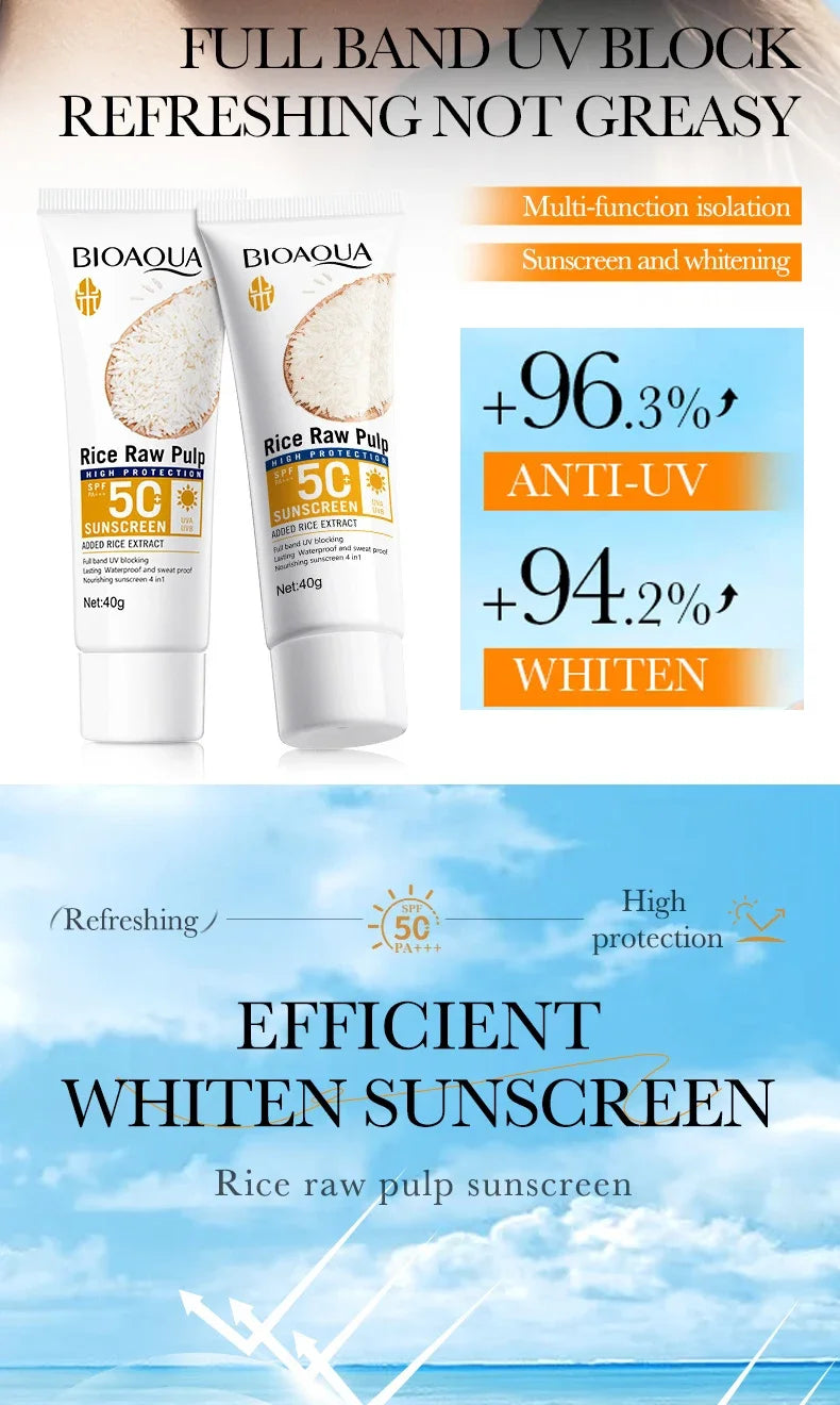 BIOAQUA Rice Raw Pulp Spf 50+ Sunscreen